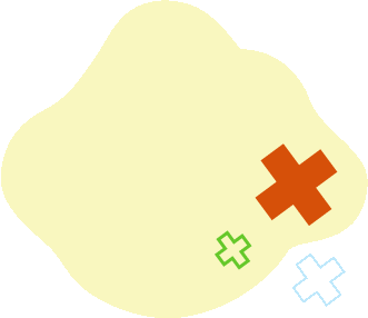 Yellow Blob and Crosses